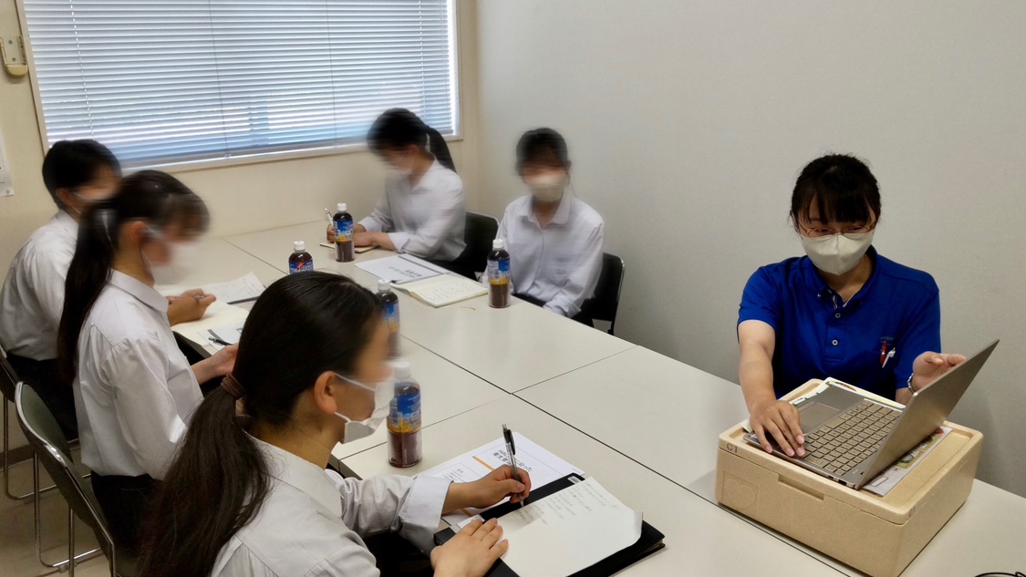 岐阜県の高校生が食育学習のため岐阜支社に来社してくれました