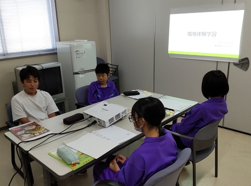 三重県の中学生が職場体験学習に来ました